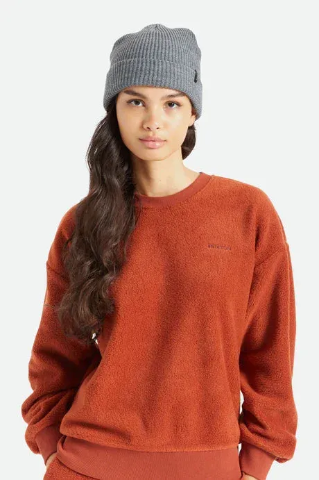 Brixton Mens Heather Grey Heist Beanie