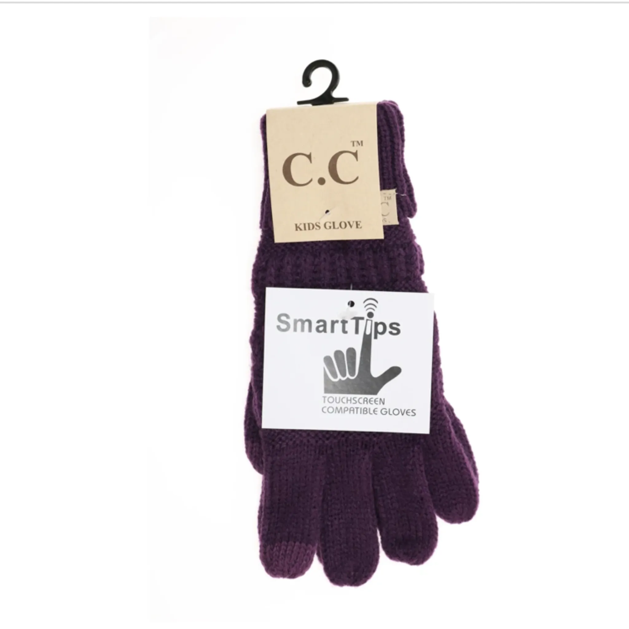 CC Kids Solid Cable Knit Gloves