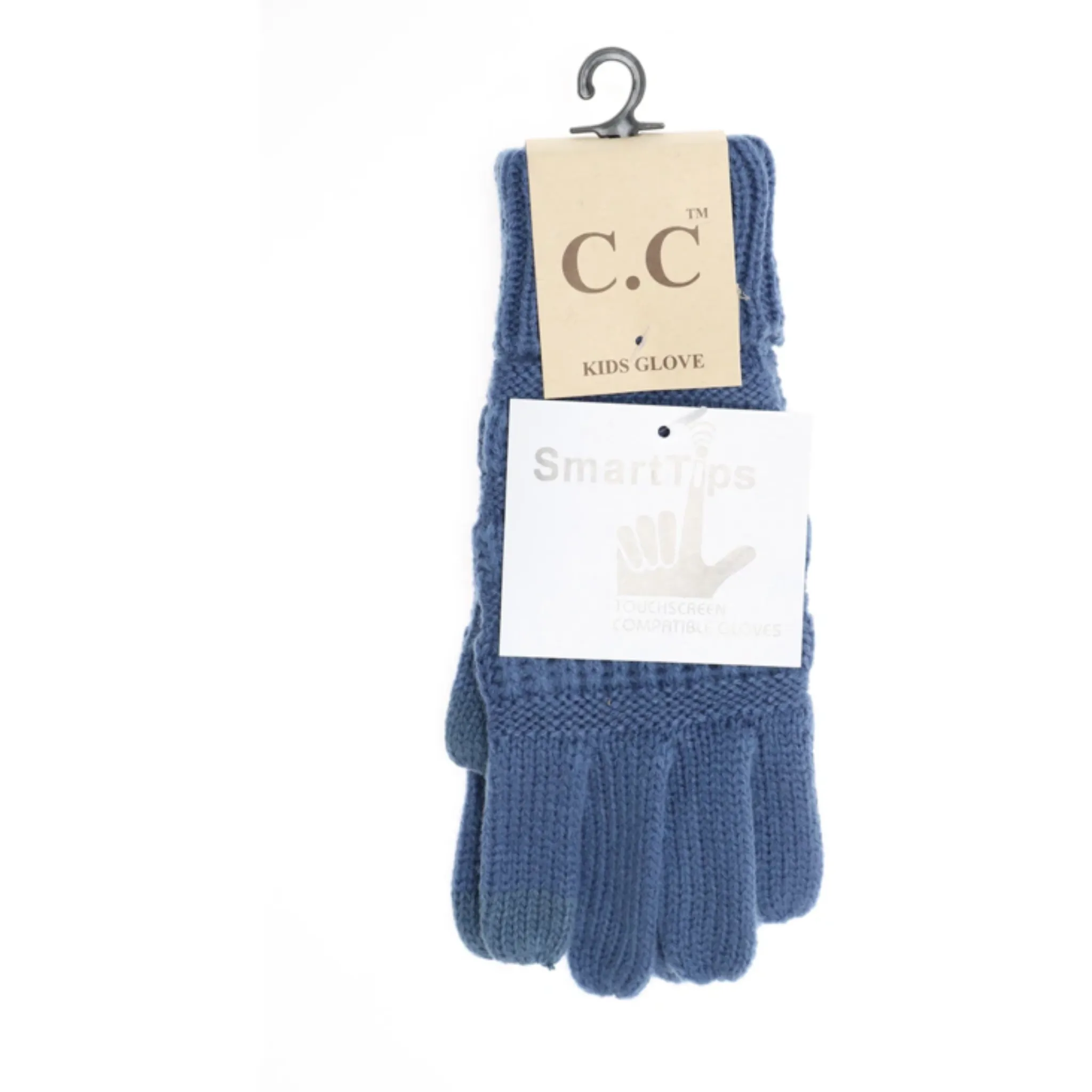CC Kids Solid Cable Knit Gloves