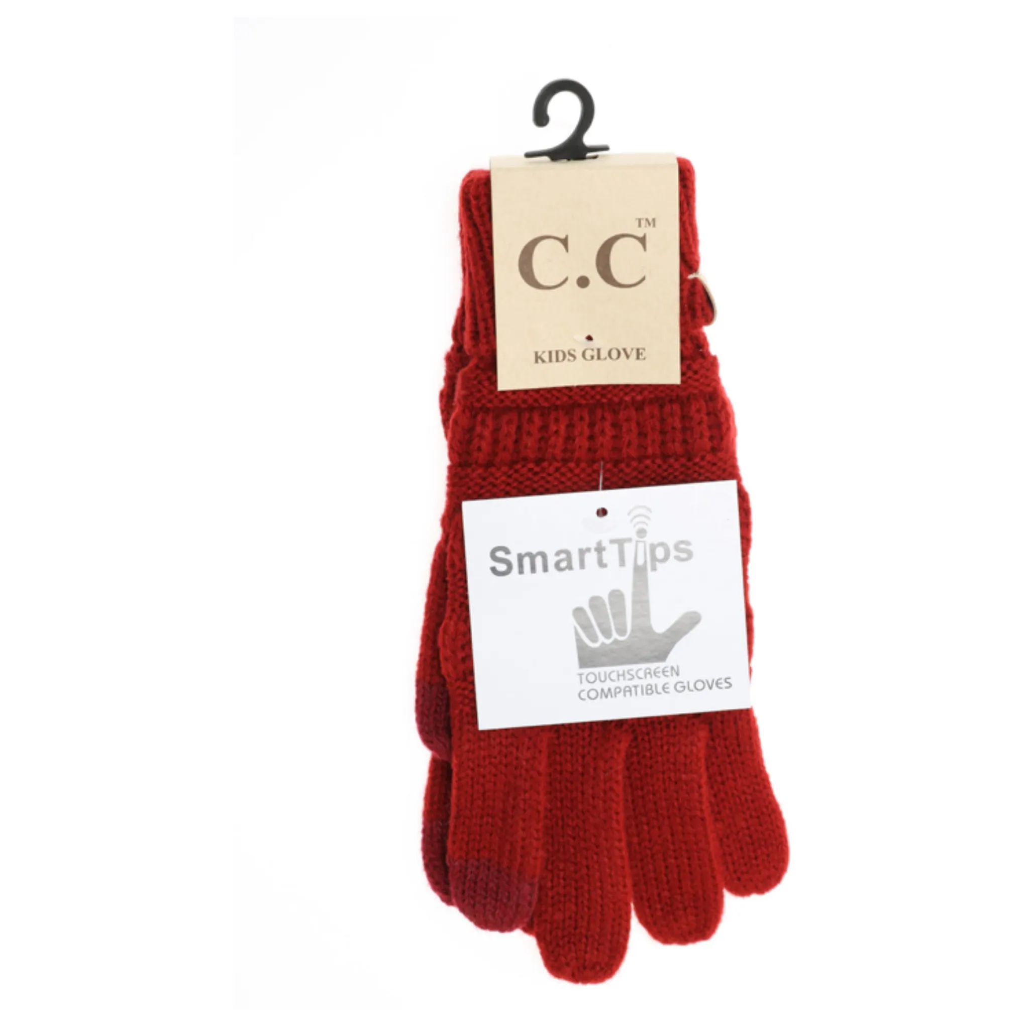 CC Kids Solid Cable Knit Gloves