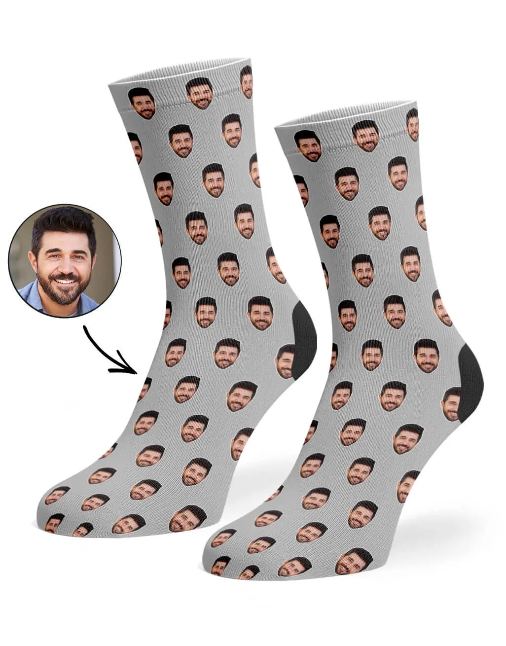 Face Pattern Socks