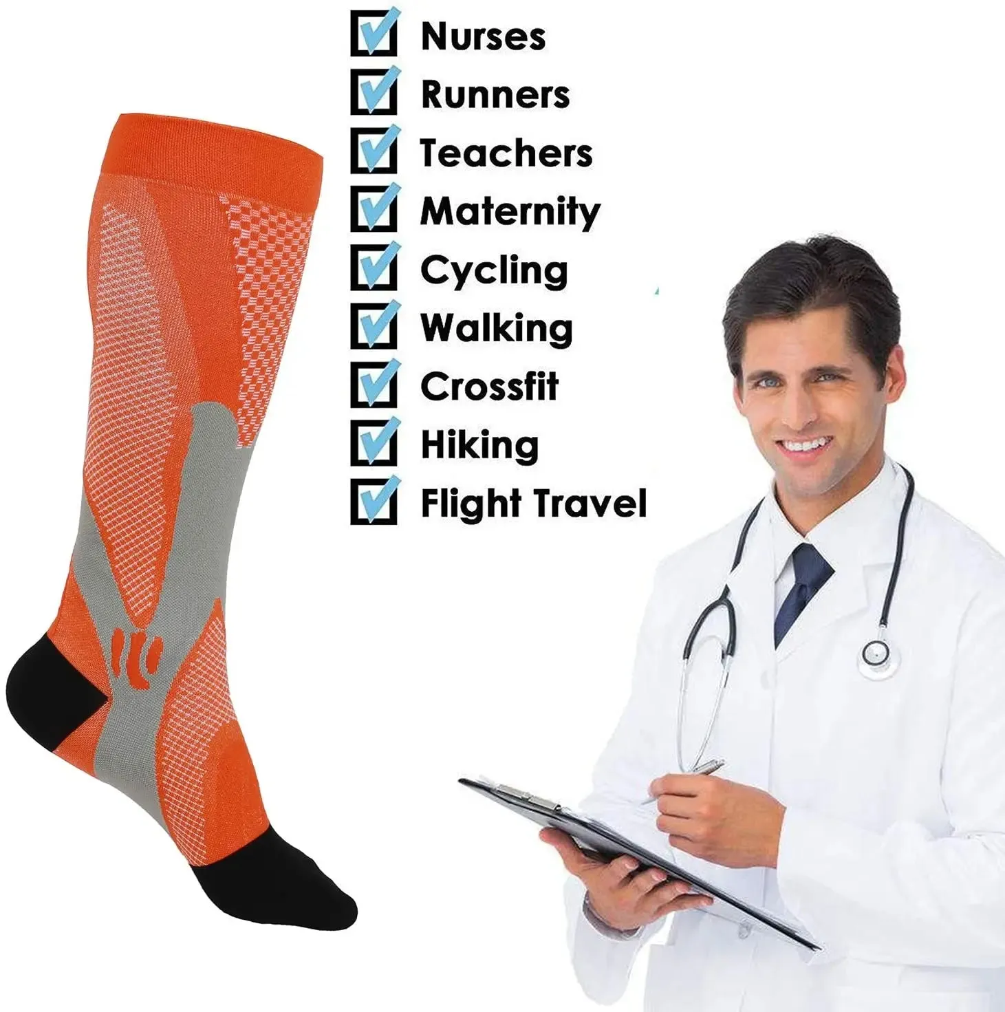 High-Performance Compression Socks for Sports & Recovery