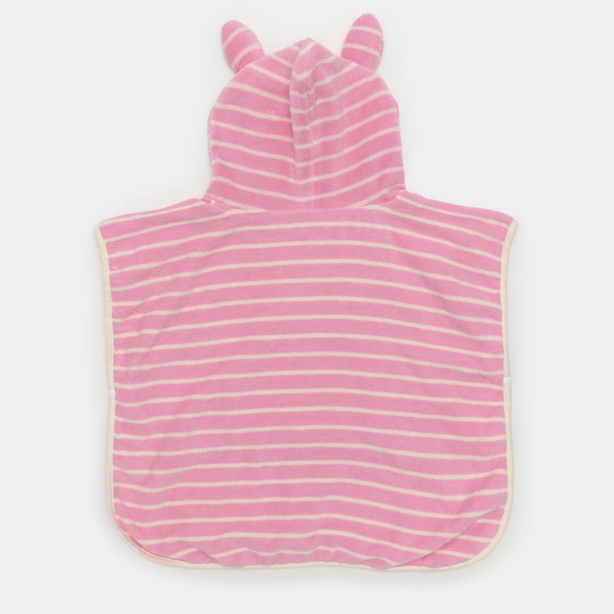 Kids Character Hooded Towel - Cotton Candy Pink Stripe