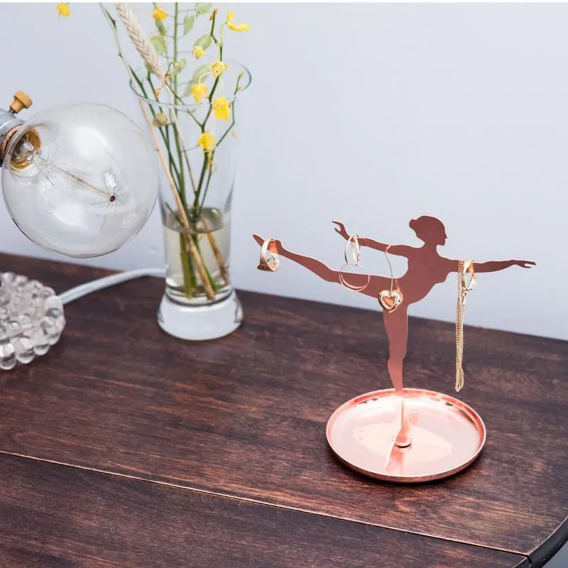 KIKKERLAND Ballerina Jewelry Stand Copper - Rose Gold