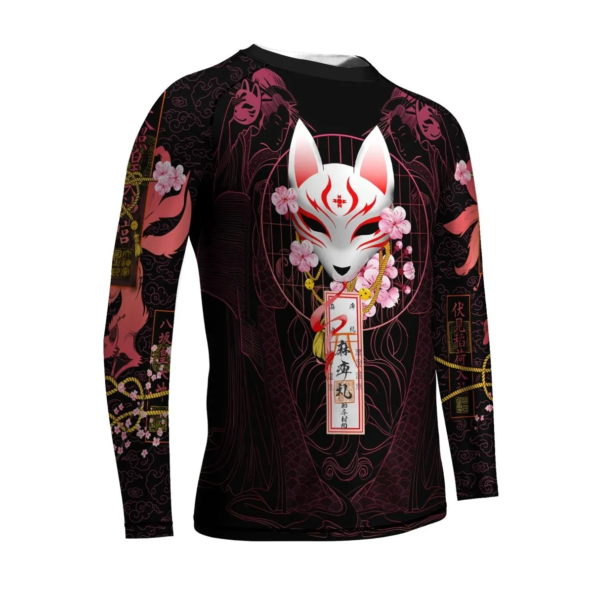 Kitsune Mask Kids Rash Guard