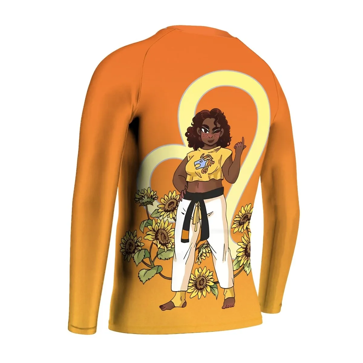 Leo Zodiac Mom Kids Rash Guard