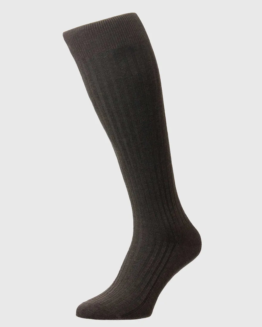 PANTHERELLA 5614S PAN DK BROWN SOCKS