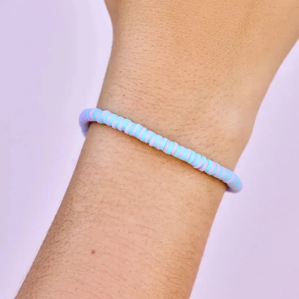 Pura Vida Seascape Vinyl Stretch Bracelet – Stretchy, Striped, and Stylish