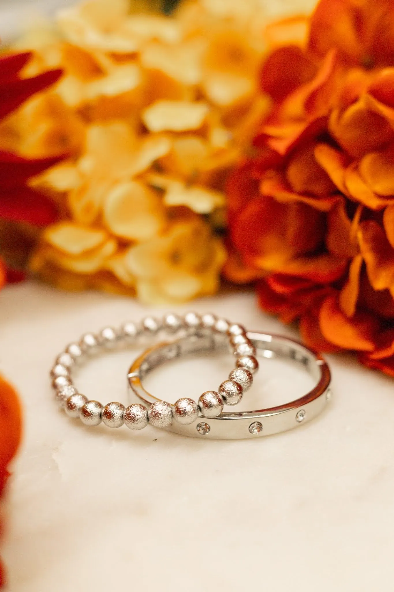 Sweet Angel Bracelet Set - Silver