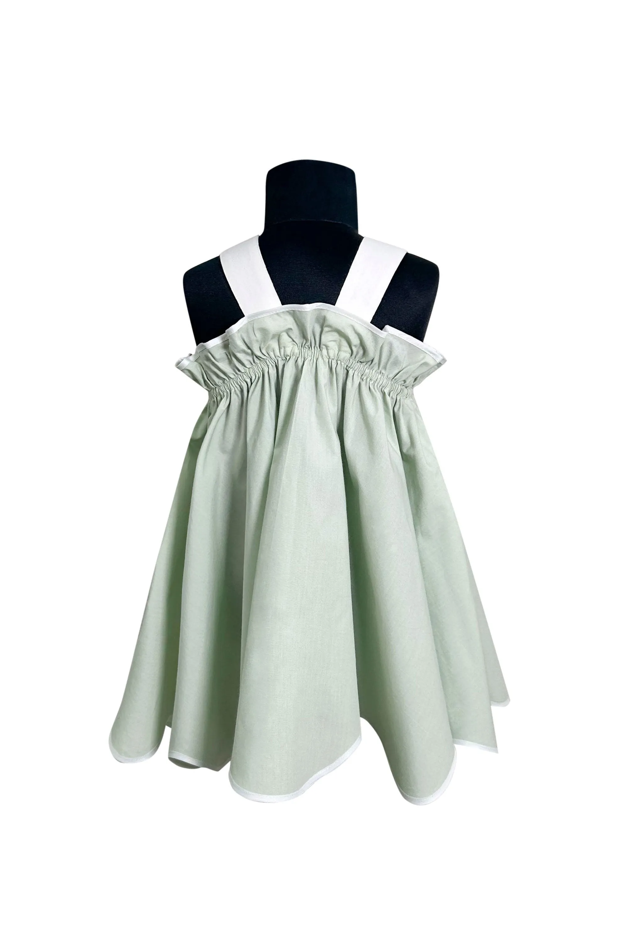 The Krysta Cotton Dress (Green)