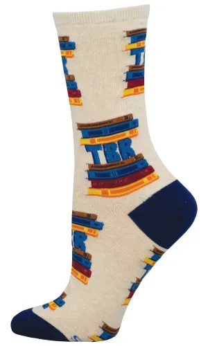Women's SockSmith To Be Read Pile Socks – A Must-Have for Book Lovers