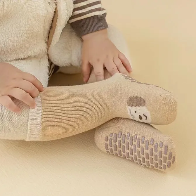 Zoo Animal Thick Terry Warm Socks [Set of 5]